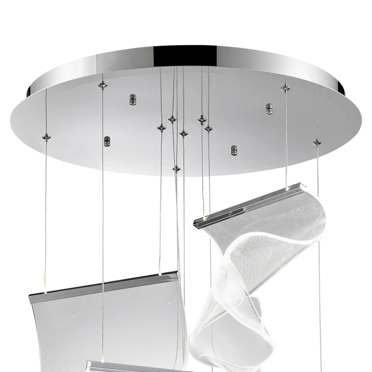 Acrylic Lace 5 Light Chandelier // Chrome | Finesse | Home Elegance USA