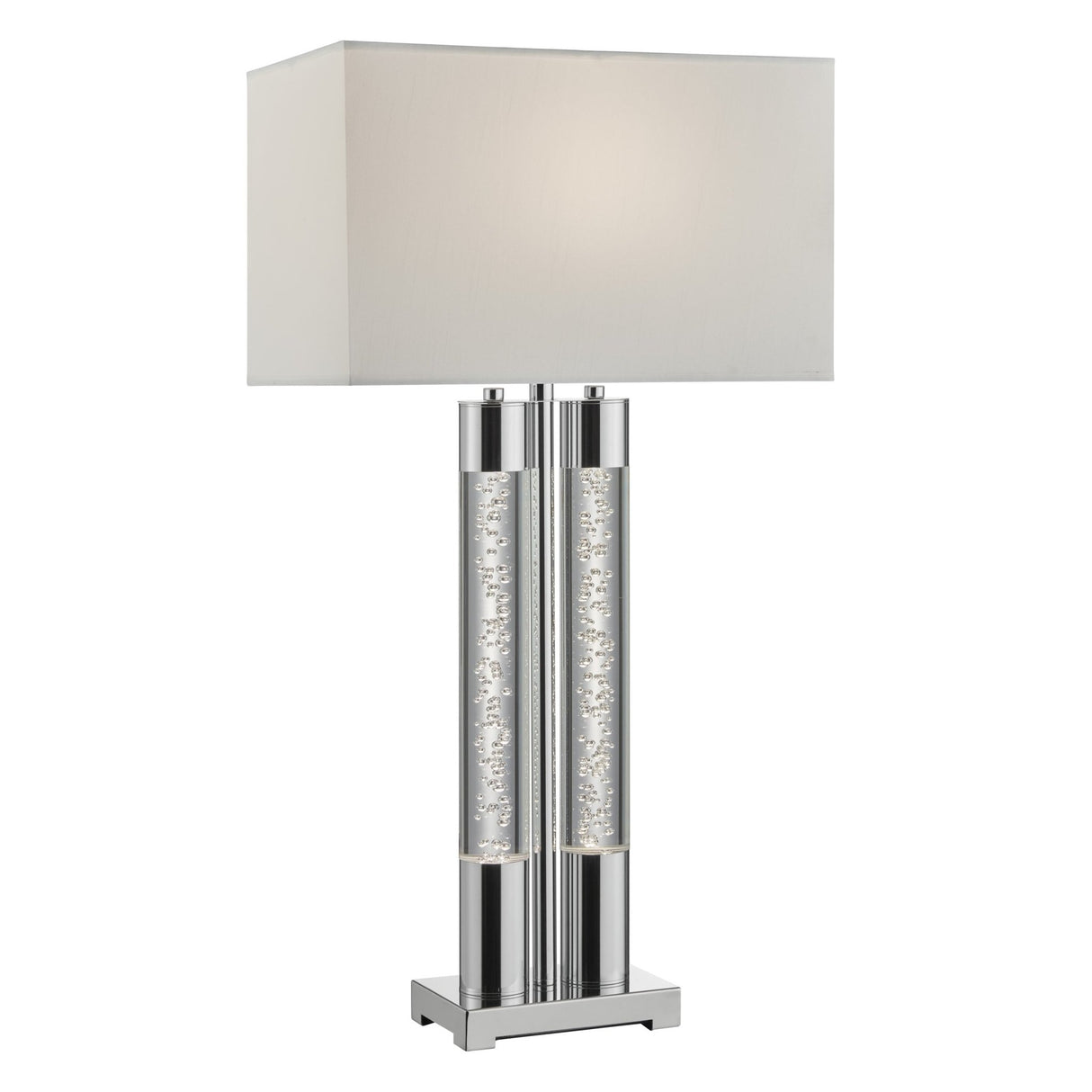 Acrylic Table Lamp // Chrome | Finesse | Home Elegance USA