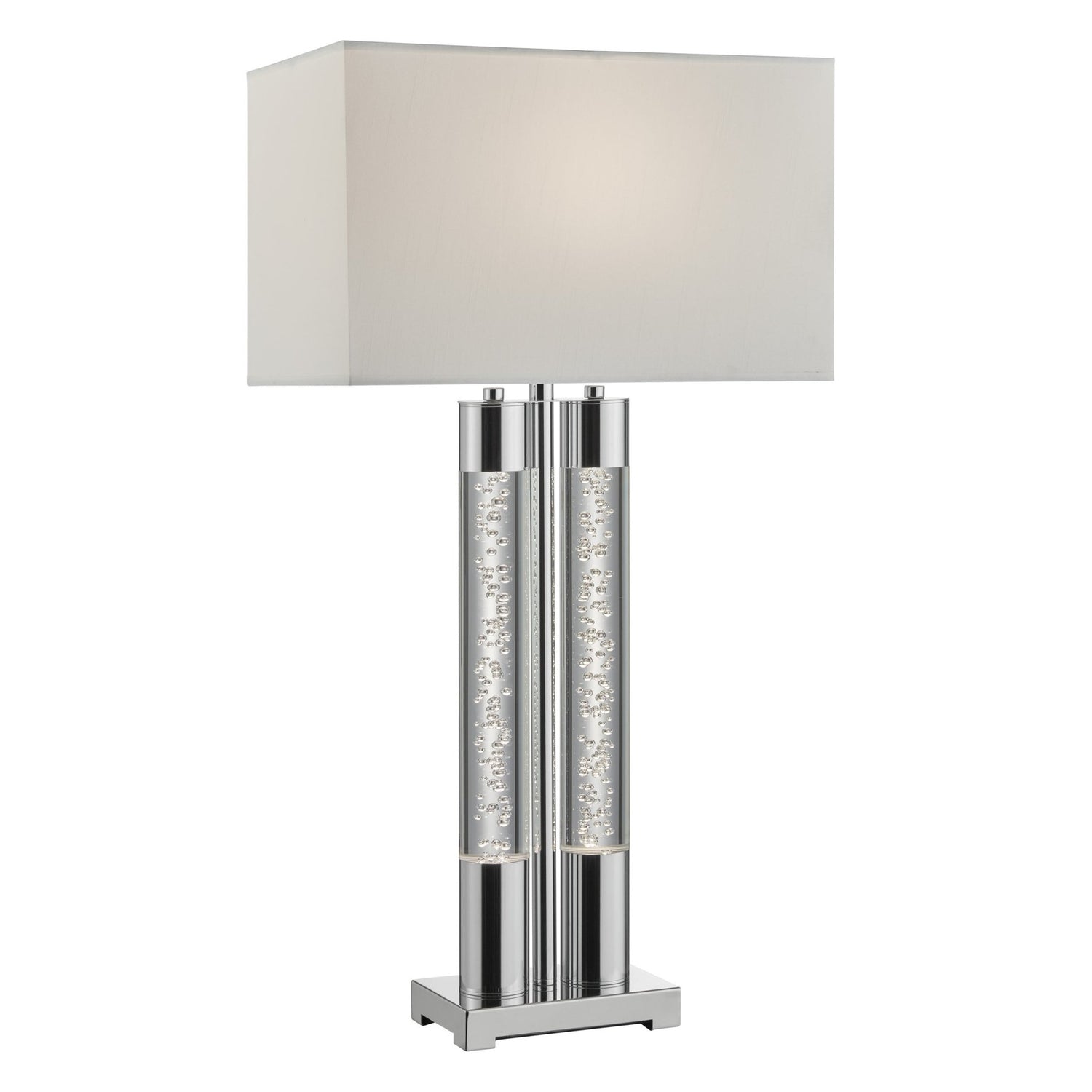 Acrylic Table Lamp // Chrome | Finesse | Home Elegance USA