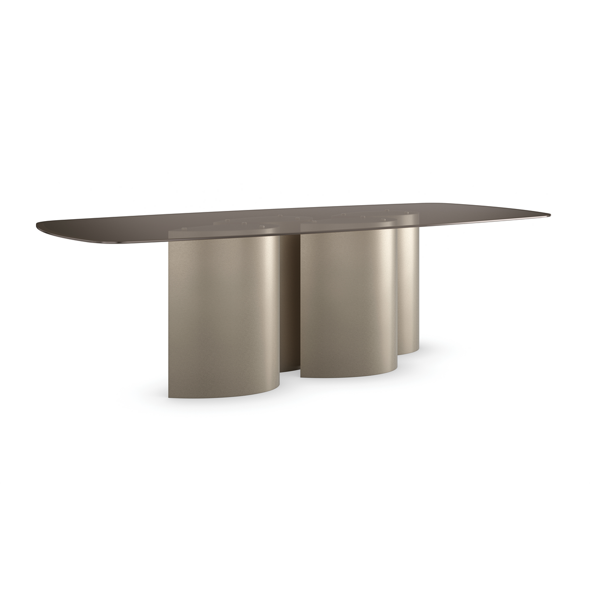 Aphelion 4 Glass Dining Table 110 Inch | Caracole Classic