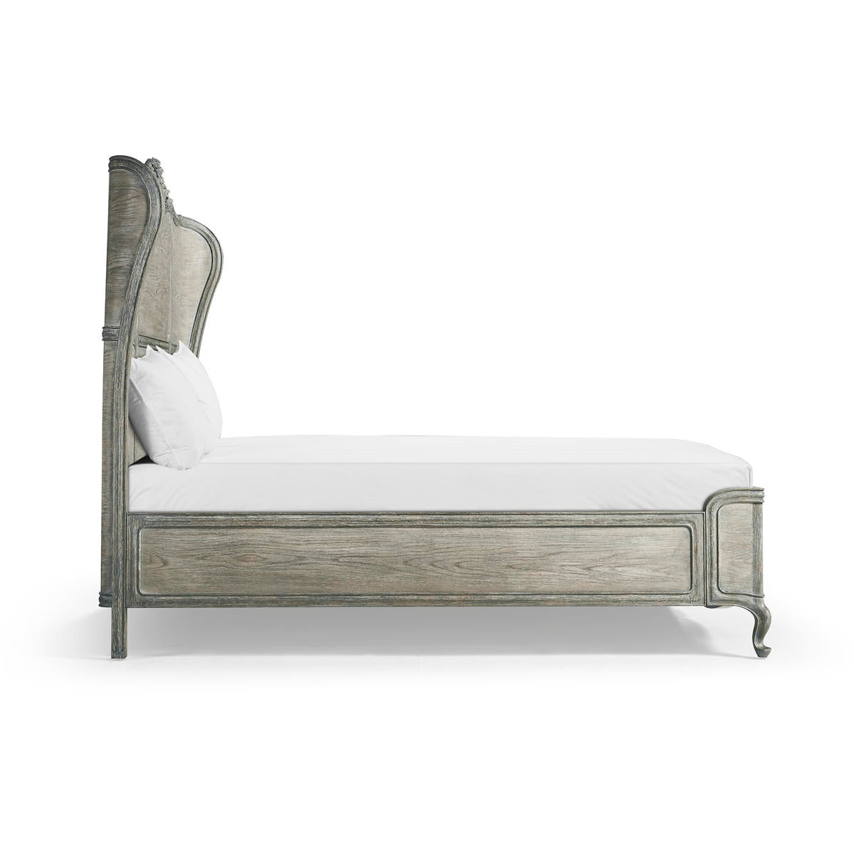 Arlingham King Shelter Bed Chipped Blue Oak | Jonathan Charles Fine Furniture
