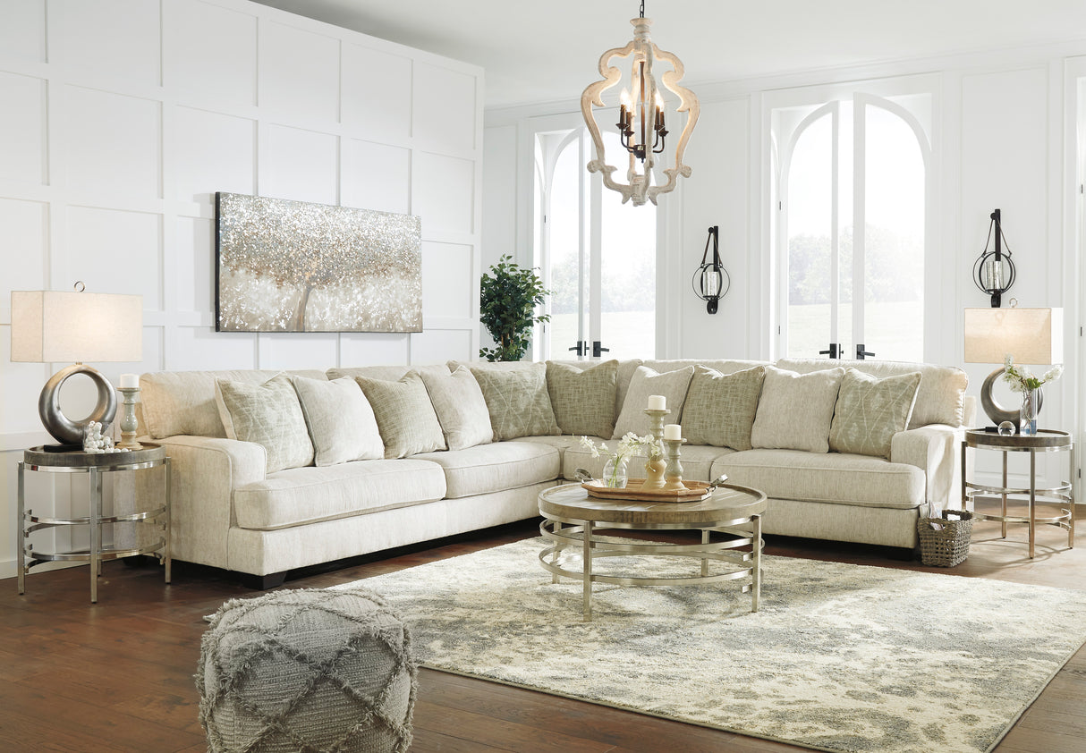 Ashley Parchment Rawcliffe 19604S1 3-Piece Sectional - Chenille - Home Elegance USA