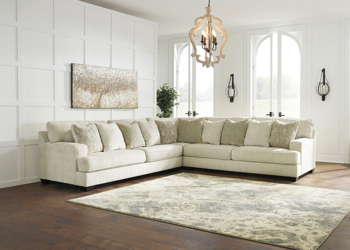 Ashley Parchment Rawcliffe 19604S1 3-Piece Sectional - Chenille - Home Elegance USA