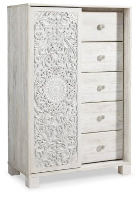 Ashley Whitewash Paxberry Dressing Chest | Home Elegance USA