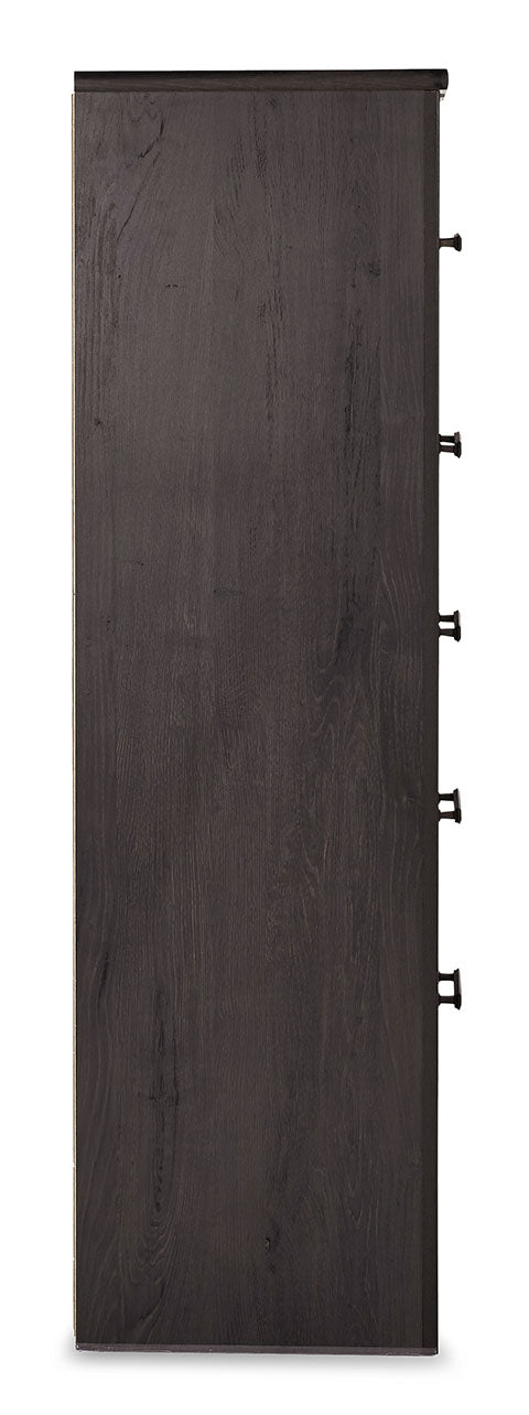 Charcoal Brinxton Five Drawer Chest | Ashley - Home Elegance USA