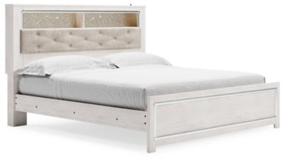 Ashley White Altyra B2640B5 King Panel Bookcase Bed | Home Elegance USA