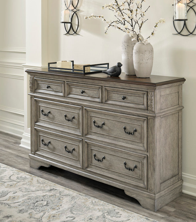 Ashley Antique Gray/Brown Lodenbay Dresser