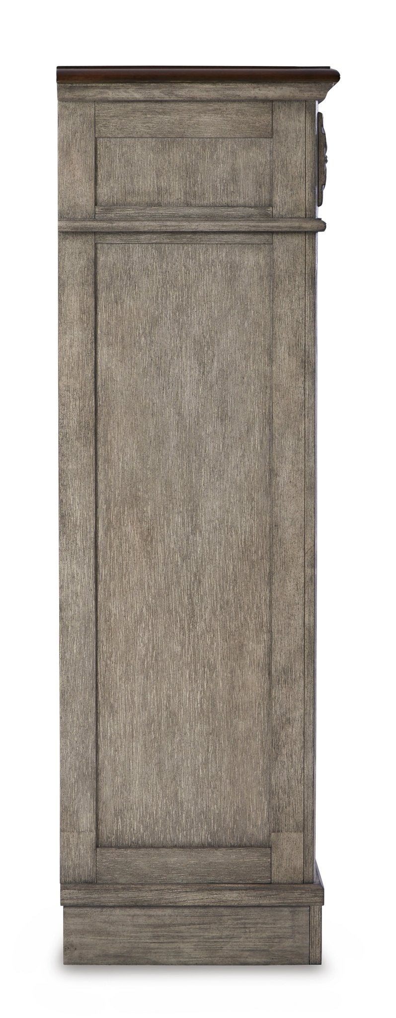 Ashley Antique Gray/Brown Lodenbay Five Drawer Chest | Home Elegance USA
