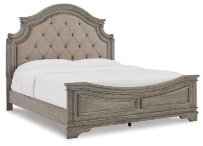Ashley Antique Gray Lodenbay B751B5 California King Panel Bed | Home Elegance USA