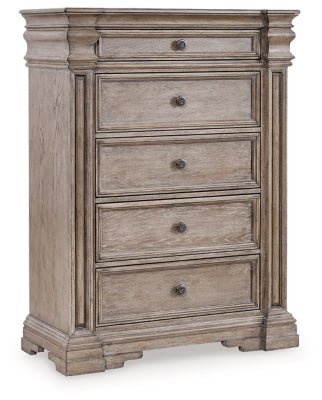 Ashley Light Grayish Brown Blairhurst Five Drawer Chest | Home Elegance USA