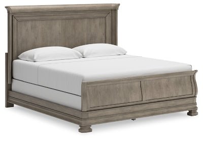 Ashley Gray Lexorne B924B4 King Sleigh Bed | Home Elegance USA
