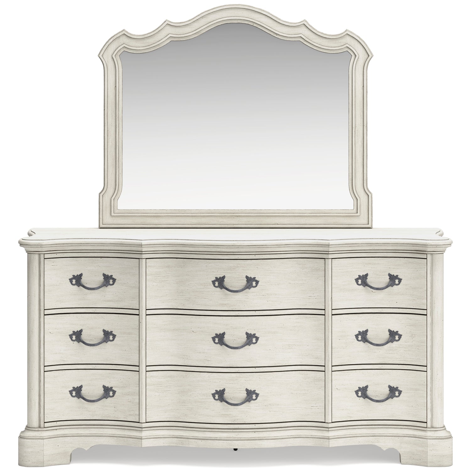 Ashley Antique White Arlendyne B980B1 Dresser and Mirror - Home Elegance USA