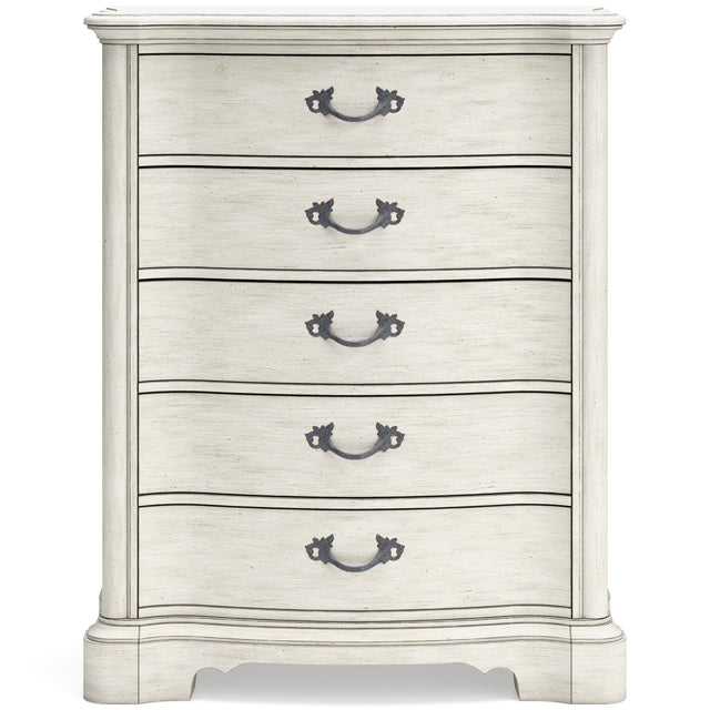 Ashley Antique White Arlendyne Five Drawer Chest | Home Elegance USA