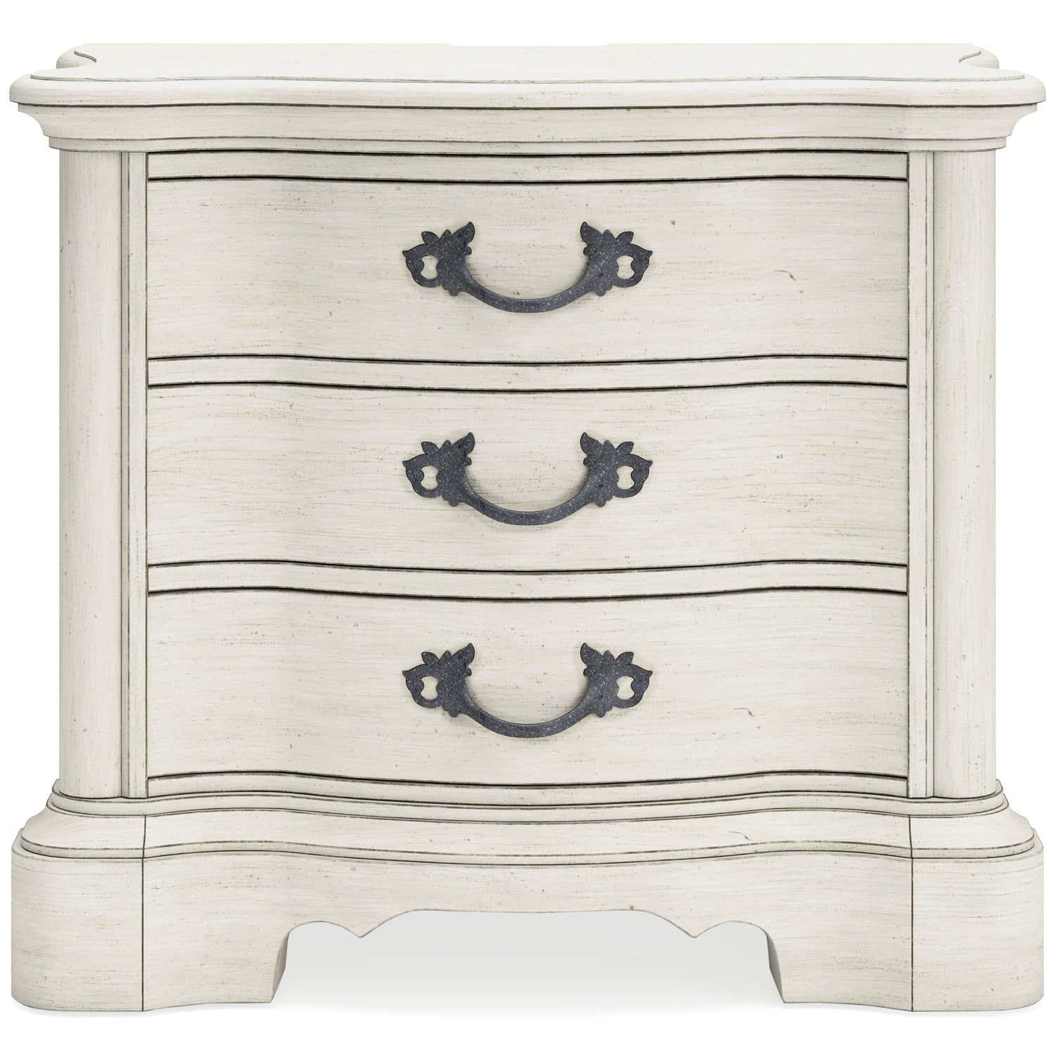 Ashley Antique White Arlendyne Three Drawer Night Stand - Home Elegance USA