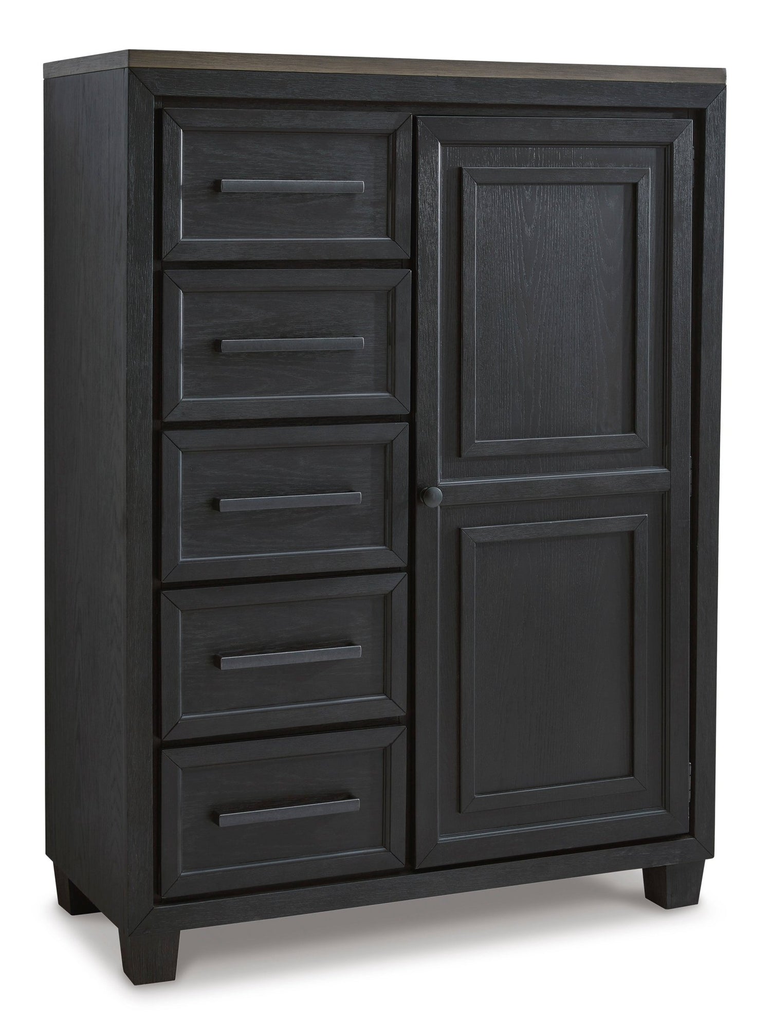 Ashley Black/Brown Foyland Door Chest | Home Elegance USA
