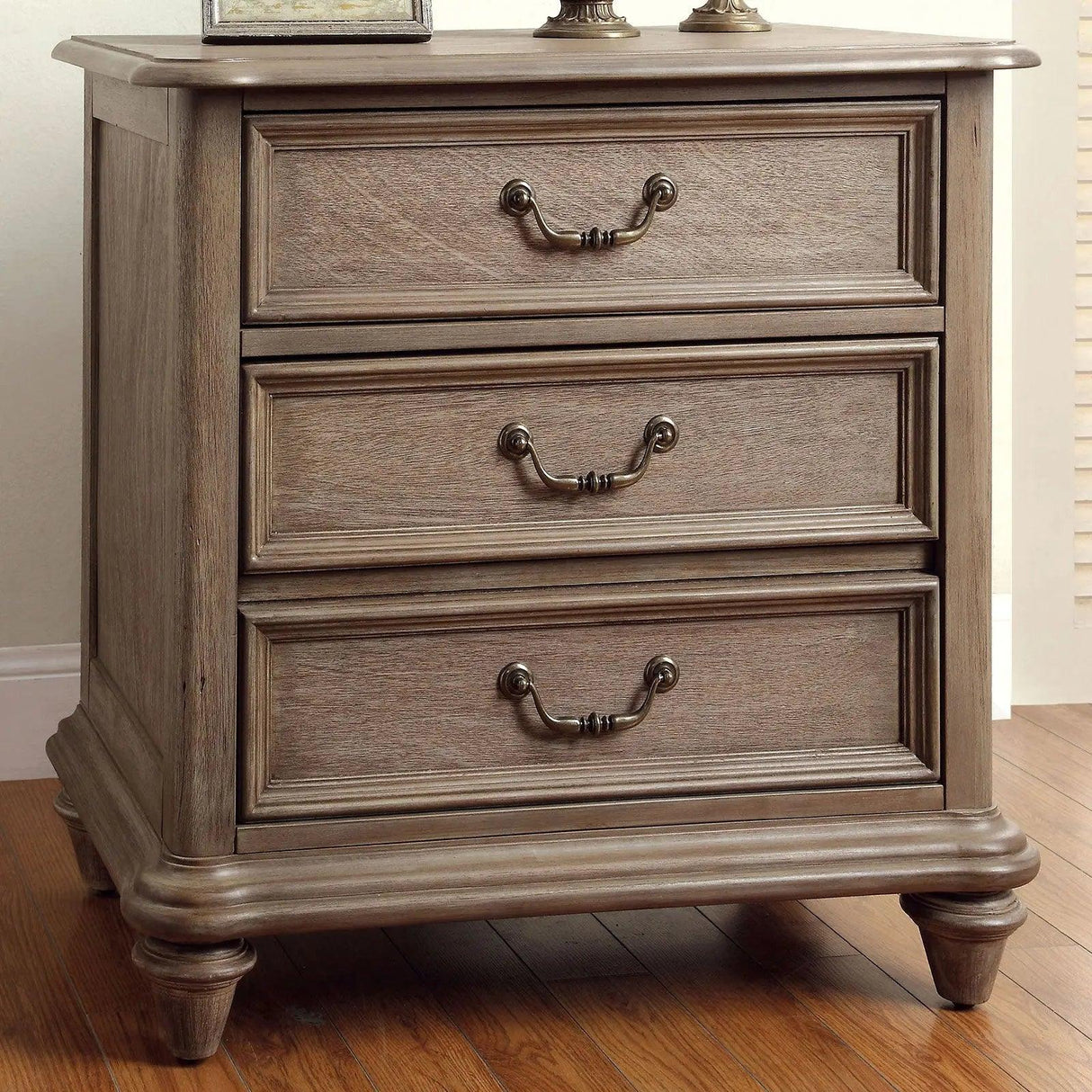 BELGRADE I Rustic Natural Tone Night Stand | Home Elegance USA