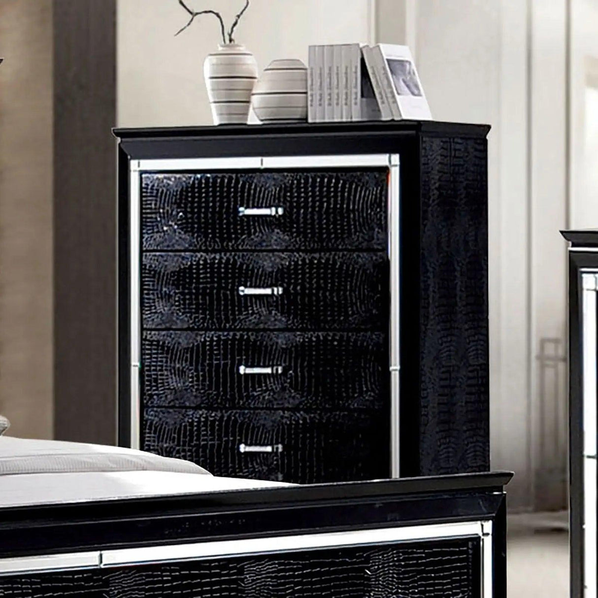 BELLANOVA Black Chest | Home Elegance USA