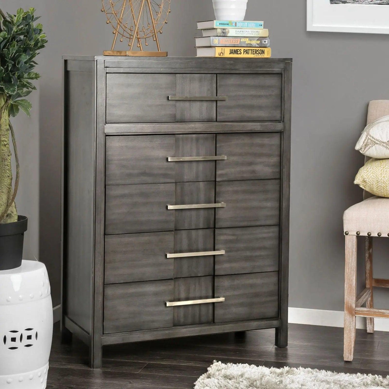 Berenice Gray Chest | Home Elegance USA