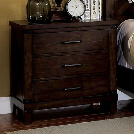 Bianca Dark Walnut Night Stand | Home Elegance USA