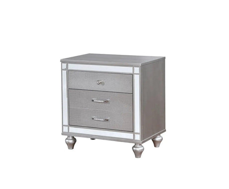 Brachium Silver Night Stand | Home Elegance USA
