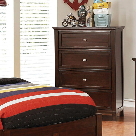 Brogan Brown Cherry Chest | Home Elegance USA