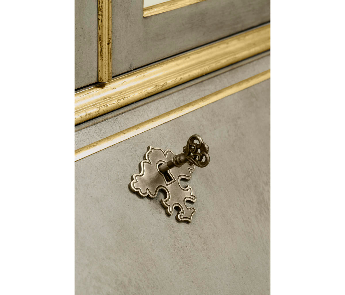 Buckingham Georgian Grey & Gilded Secretary | Jonathan Charles Fine Furniture