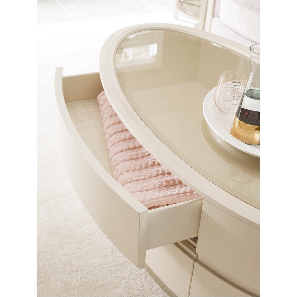 Adela Oval Cocktail Table | Caracole | Home Elegance USA