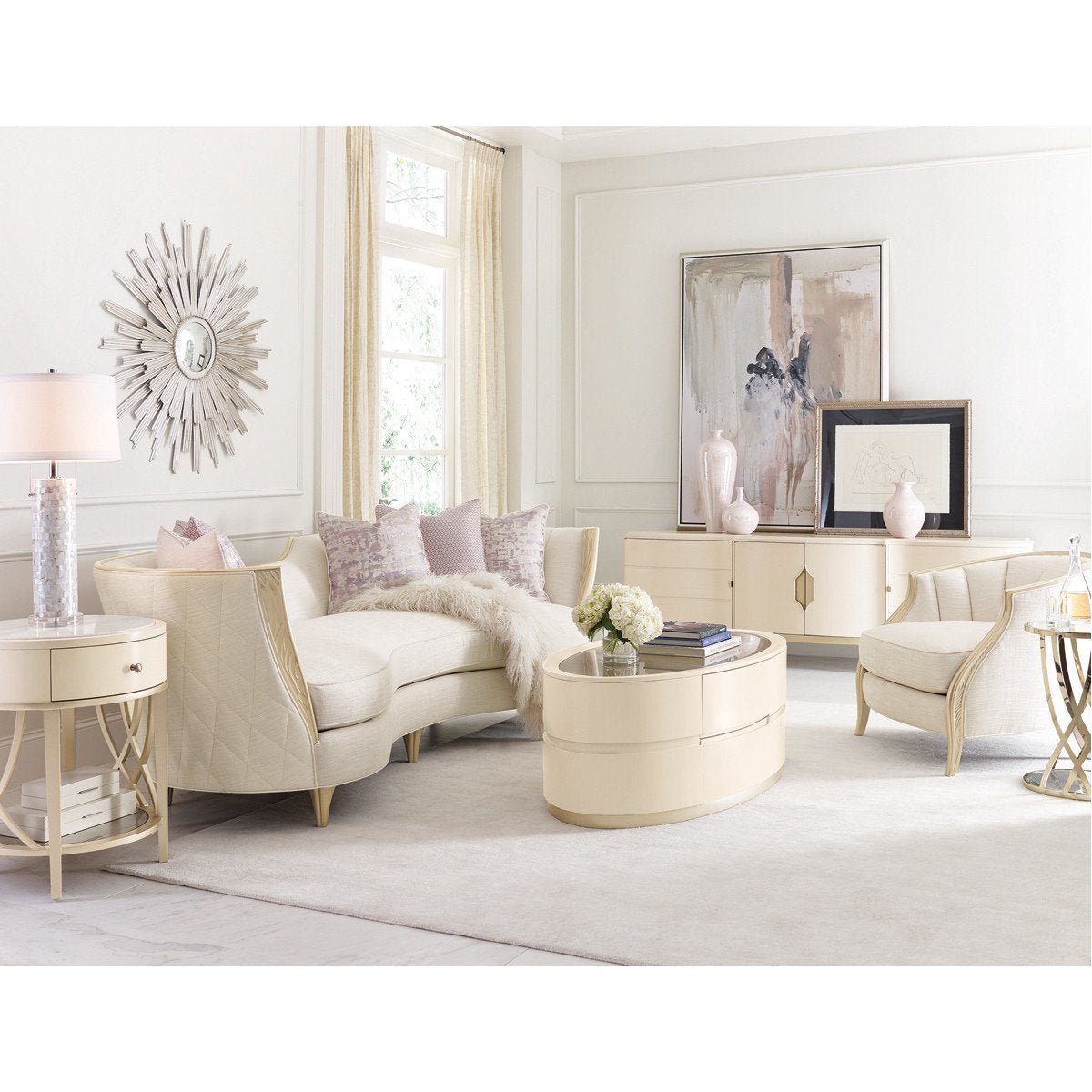 Adela Oval Cocktail Table | Caracole | Home Elegance USA