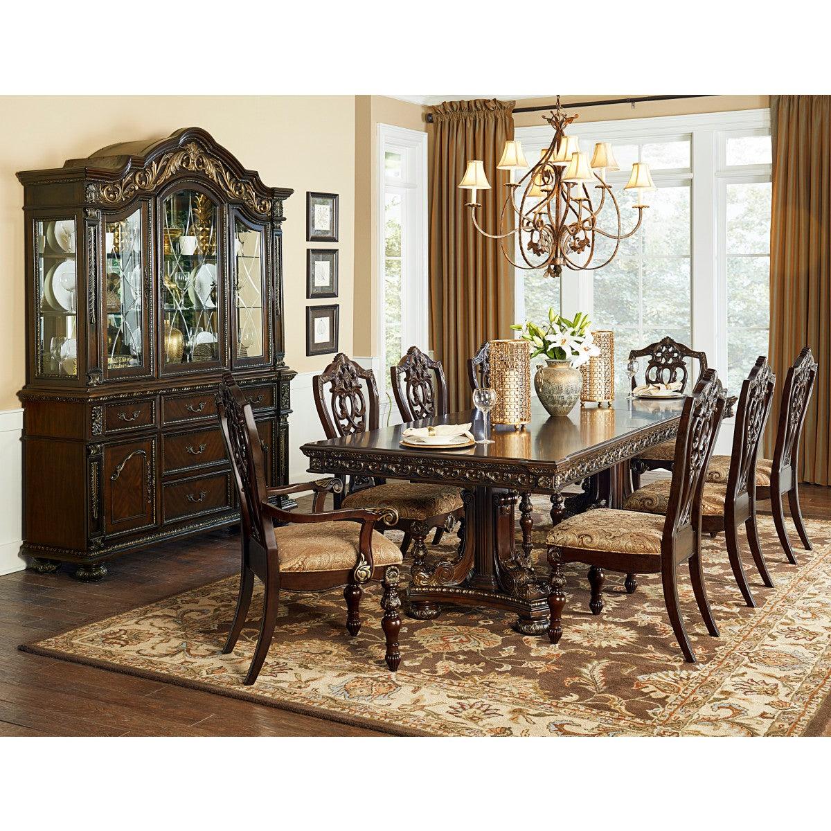 Catalonia China Cabinet In Dark Cherry | Homelegance | Home Elegance USA