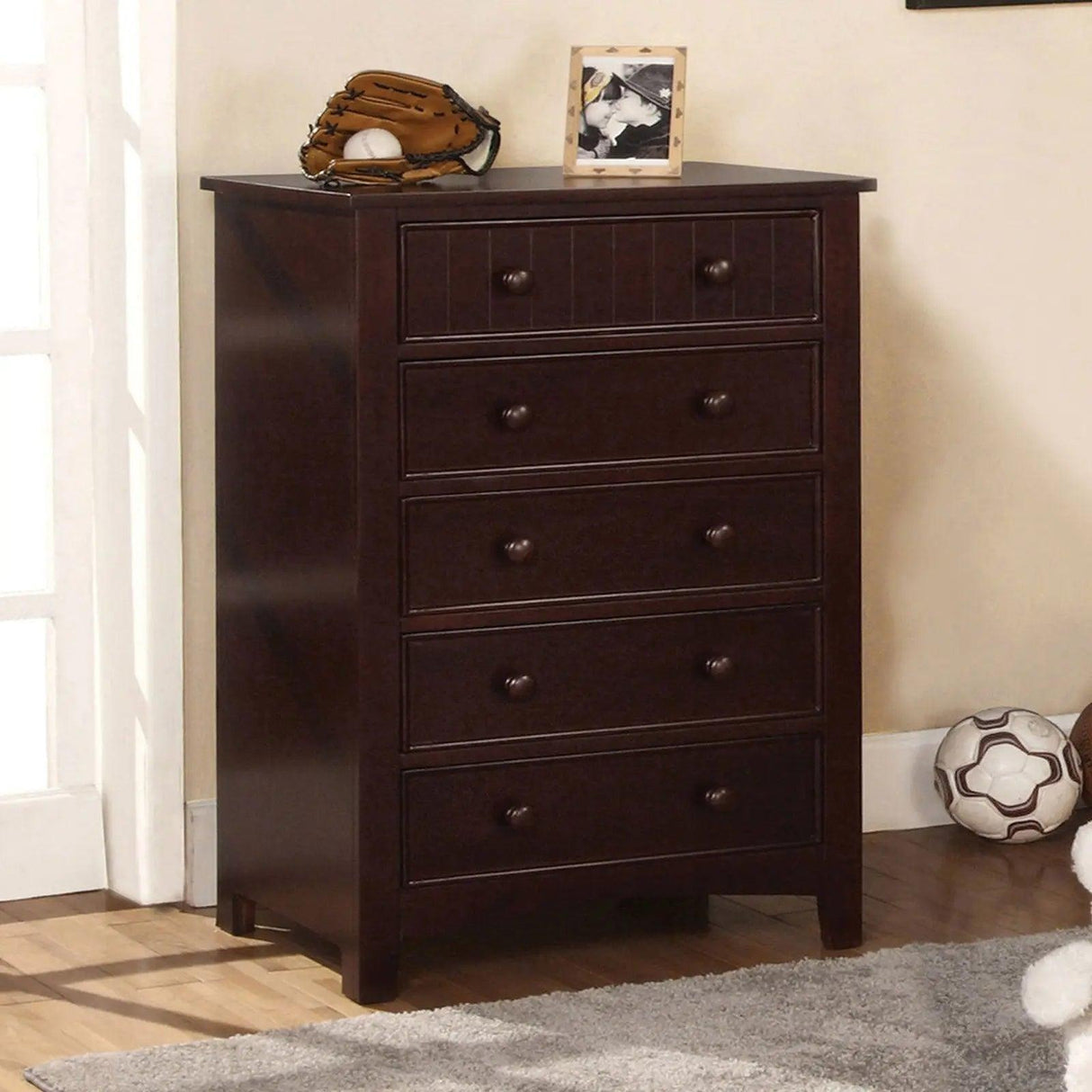 Corry Dark Walnut Chest | Home Elegance USA