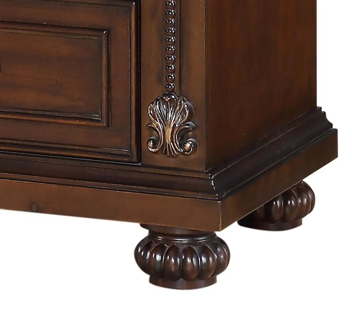Destiny Traditional Style Nightstand In Cherry Finish Wood | Cosmos | Home Elegance USA