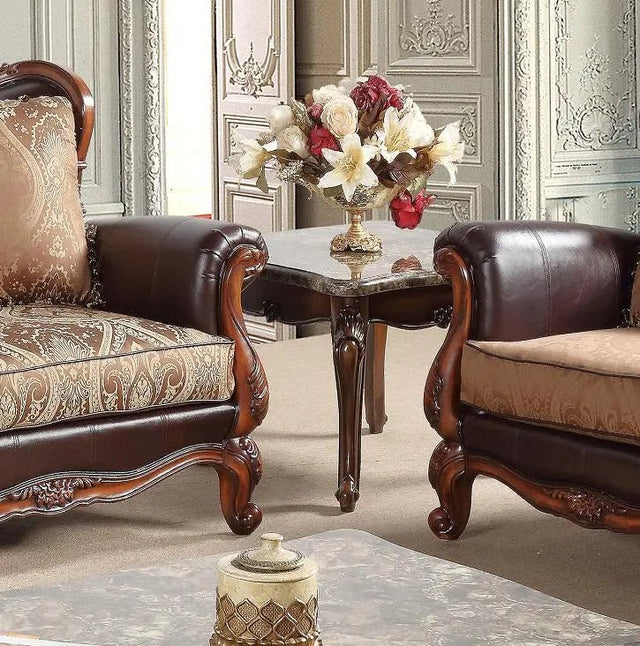 Anne Traditional Style End Table In Cherry Finish Wood | Cosmos | Home Elegance USA