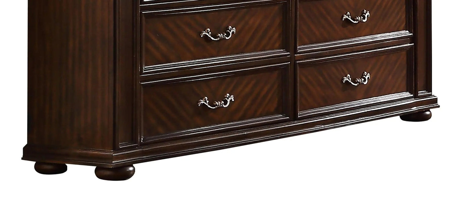 Aspen Traditional Style Dresser In Cherry Finish Wood | Cosmos | Home Elegance USA
