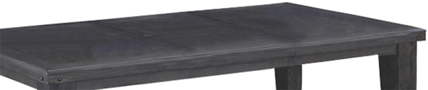 Bailey Transitional Style Dining Table In Gray Finish Wood | Cosmos | Home Elegance USA