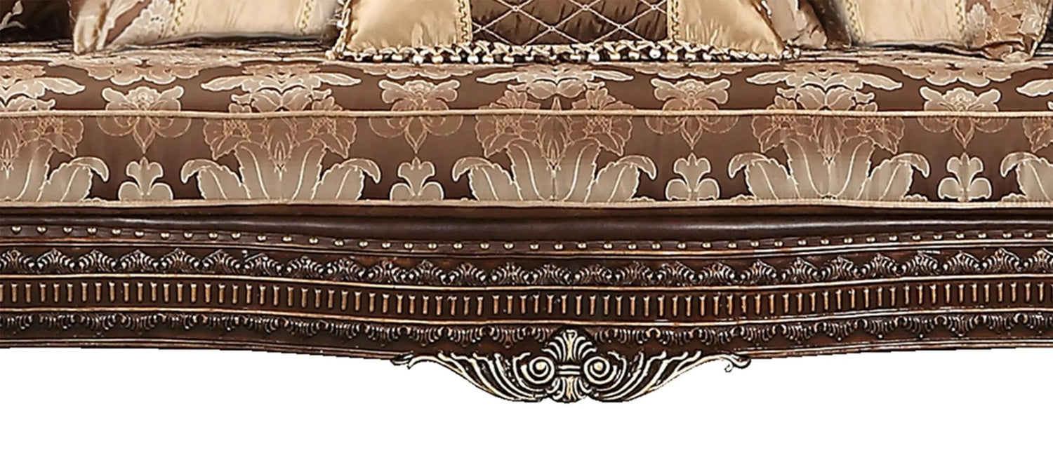 Alexa Traditional Style Sofa In Cherry Finish Wood | Cosmos | Home Elegance USA