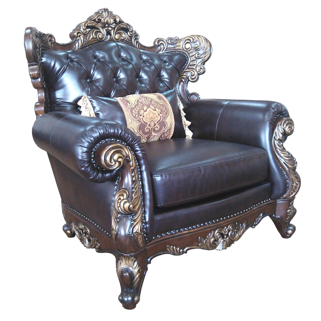 Britney Traditional Style Chair In Cherry Finish Wood | Cosmos | Home Elegance USA