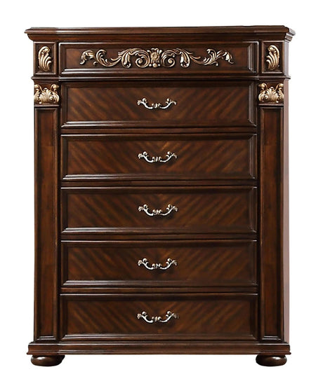 Aspen Traditional Style Chest In Cherry Finish Wood | Cosmos | Home Elegance USA