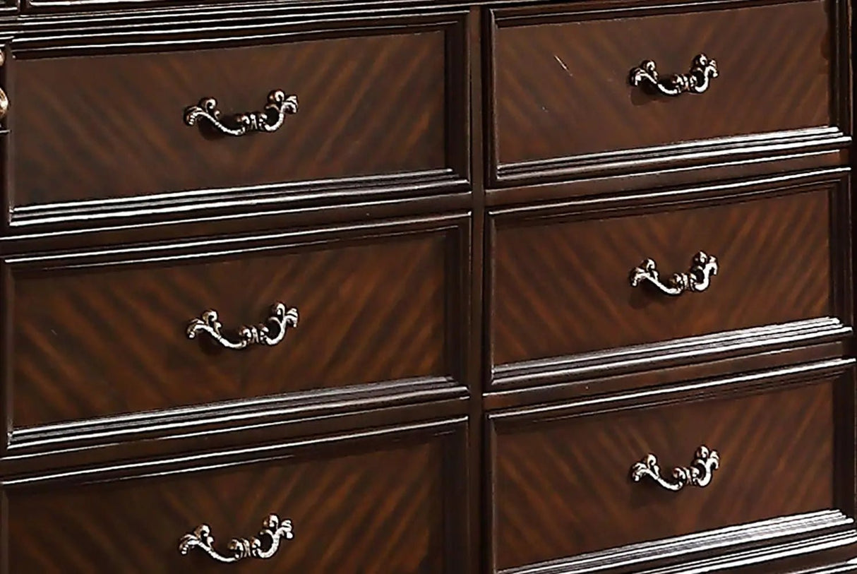 Aspen Traditional Style Dresser In Cherry Finish Wood | Cosmos | Home Elegance USA