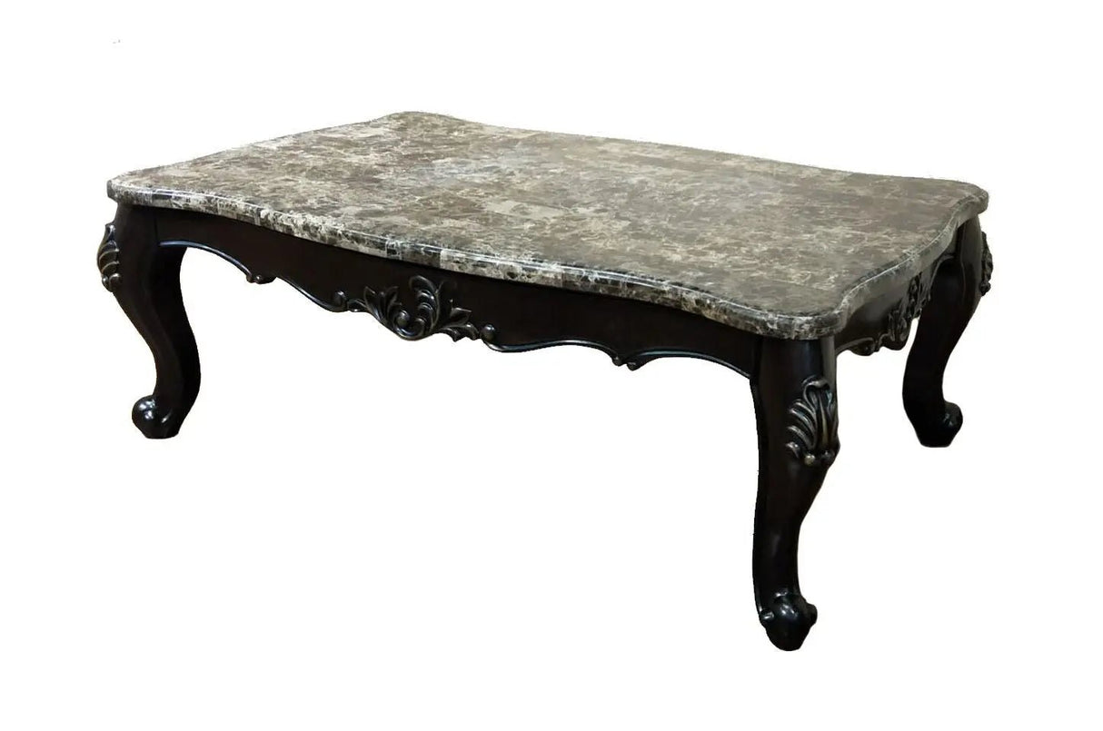 Aroma Traditional Style Coffee Table In Cherry Finish Wood | Cosmos | Home Elegance USA