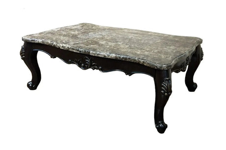 Aroma Traditional Style Coffee Table In Cherry Finish Wood | Cosmos | Home Elegance USA