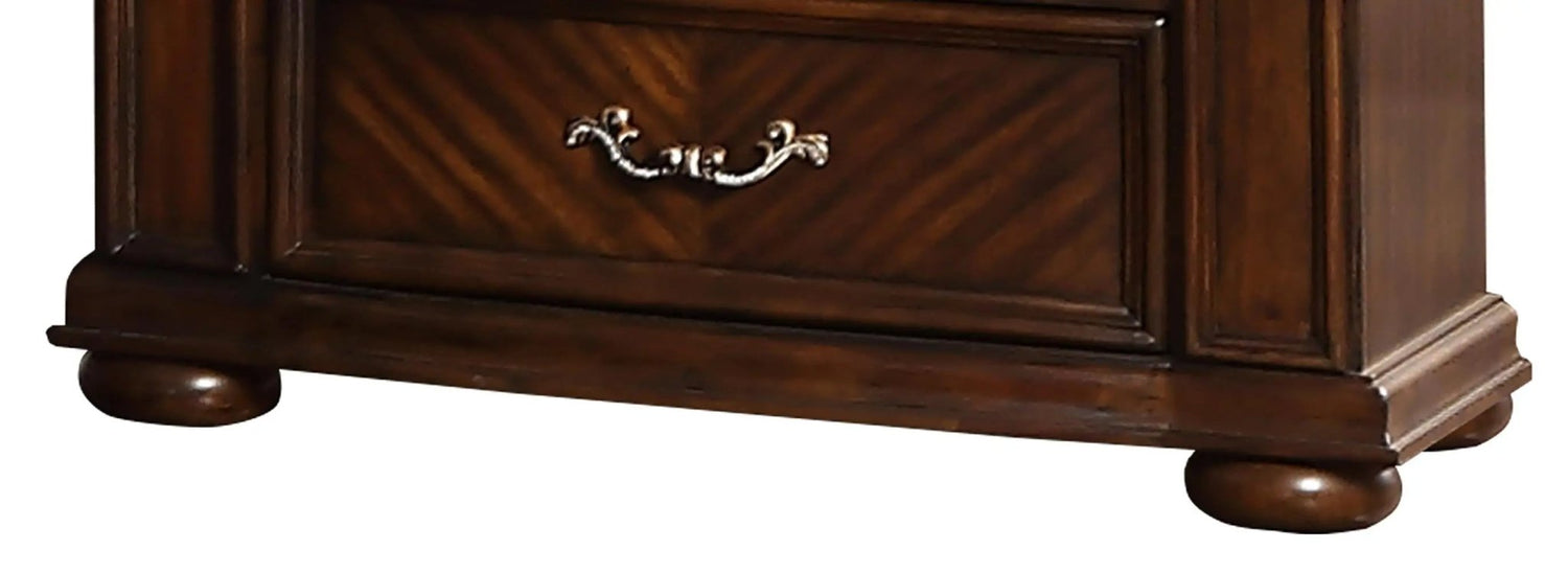 Aspen Traditional Style Nightstand In Cherry Finish Wood | Cosmos | Home Elegance USA