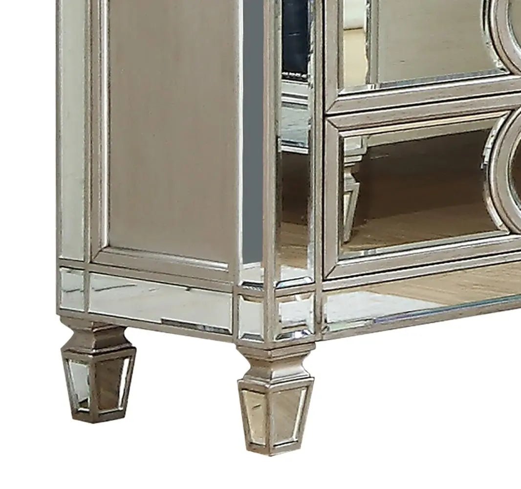 Brooklyn Contemporary Style Dresser In Silver Finish Wood | Cosmos | Home Elegance USA