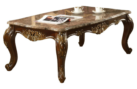 Britney Traditional Style Coffee Table In Cherry Finish Wood | Cosmos | Home Elegance USA