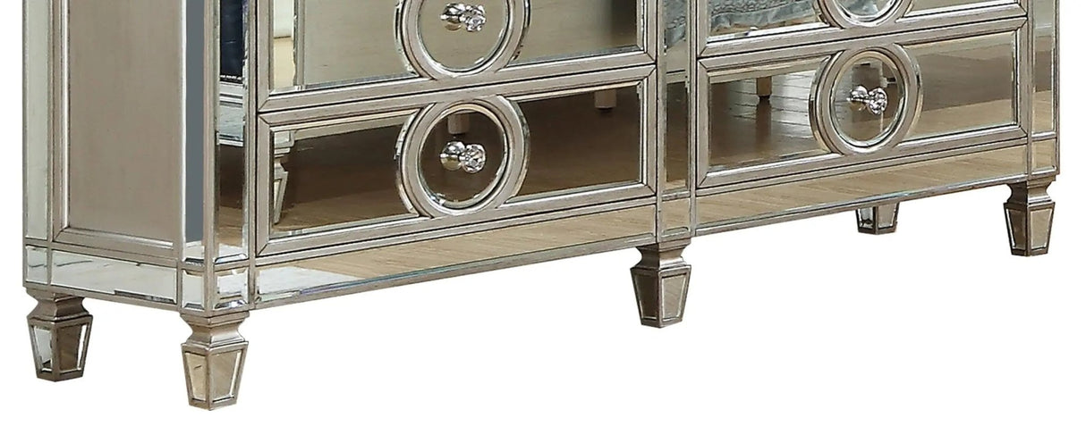Brooklyn Contemporary Style Dresser In Silver Finish Wood | Cosmos | Home Elegance USA
