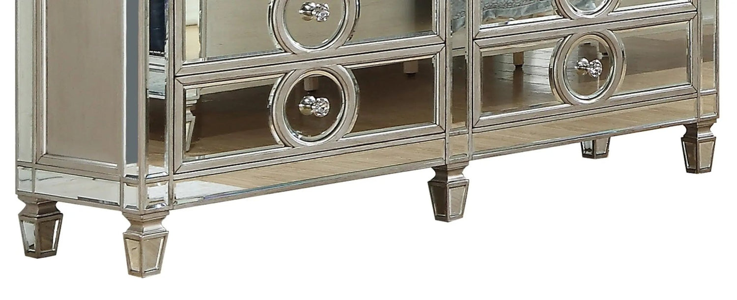 Brooklyn Contemporary Style Dresser In Silver Finish Wood | Cosmos | Home Elegance USA