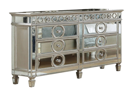 Brooklyn Contemporary Style Dresser In Silver Finish Wood | Cosmos | Home Elegance USA