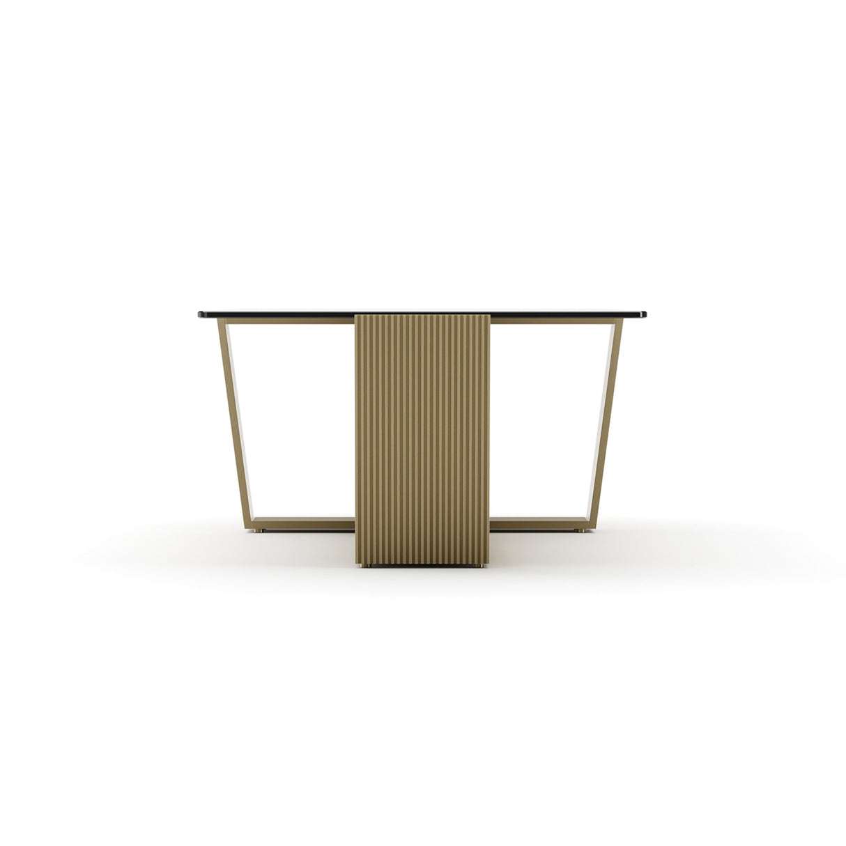 Counter Balance Cocktail Table Smoked Bronze Glass | Caracole Classic
