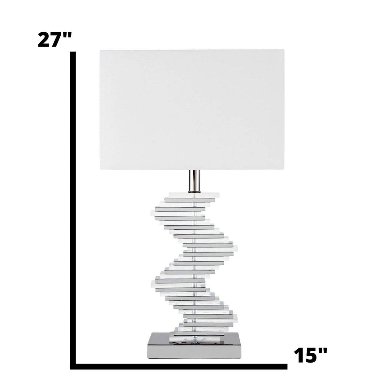 Crystal Two Tone Paved Table Lamp // 1 Light | Finesse | Home Elegance USA