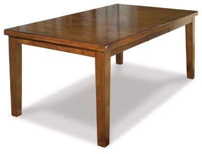 Ashley Medium Brown Ralene RECT DRM Butterfly EXT Table | Home Elegance USA