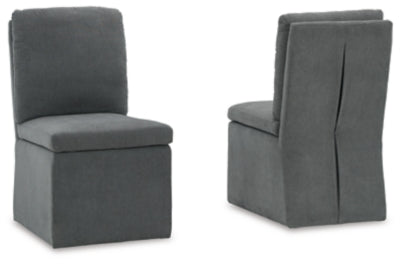 Ashley Charcoal Krystanza Dining UPH Side Chair (Set of 2)
